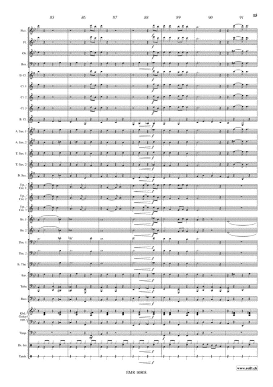Gershwin Medley Gershwin Medley Concert Band scores gallery preview page 16