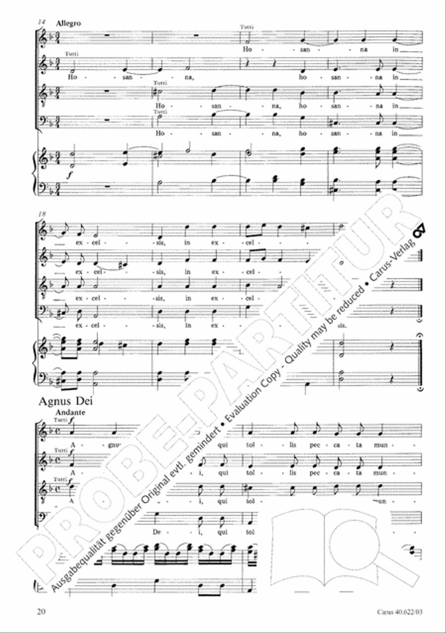 Missa brevis in D minor Missa brevis in D minor 4-Part scores gallery preview page 25