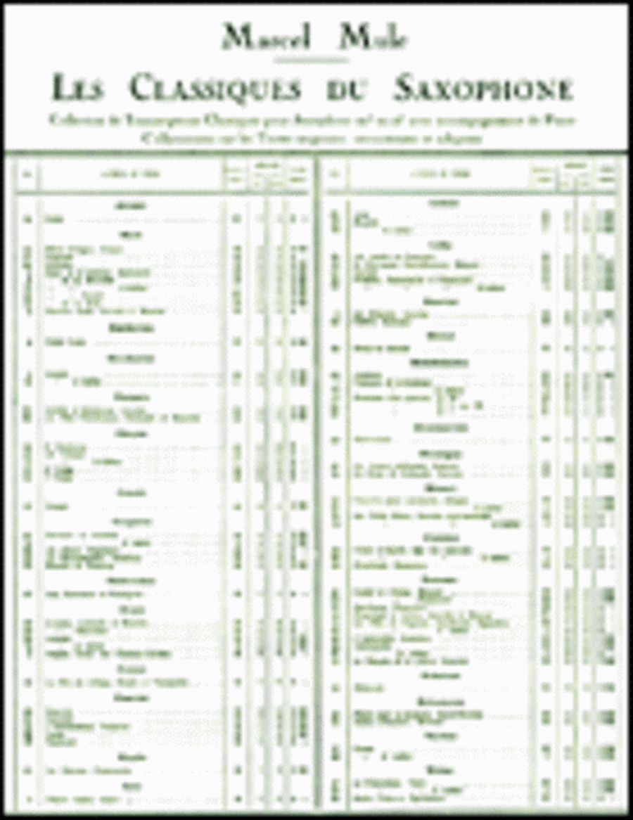 Pastorale et Passepied - Classiques No. 27 Alto Saxophone scores gallery preview page 1