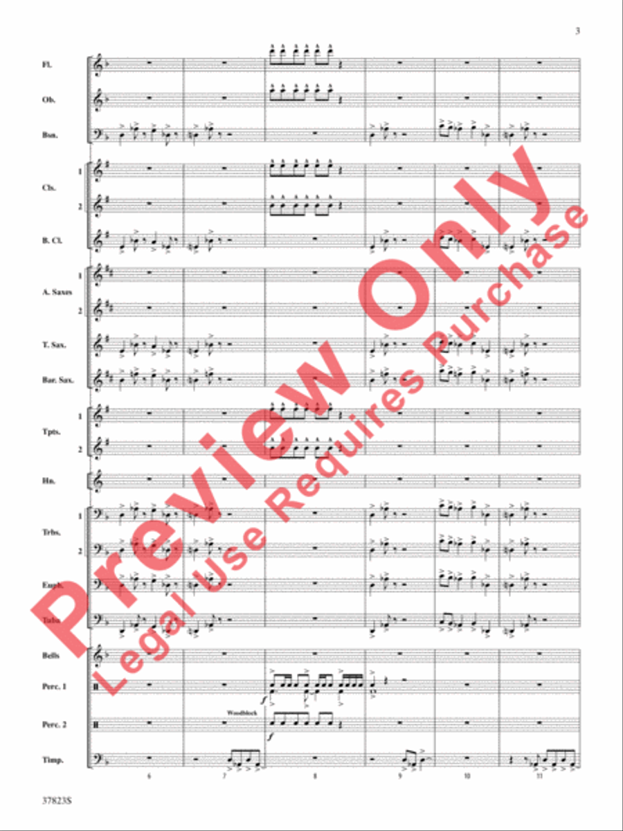 Cut to the Chase Cut to the Chase Concert Band scores gallery preview page 4