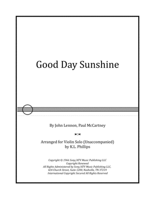 Book cover for Good Day Sunshine