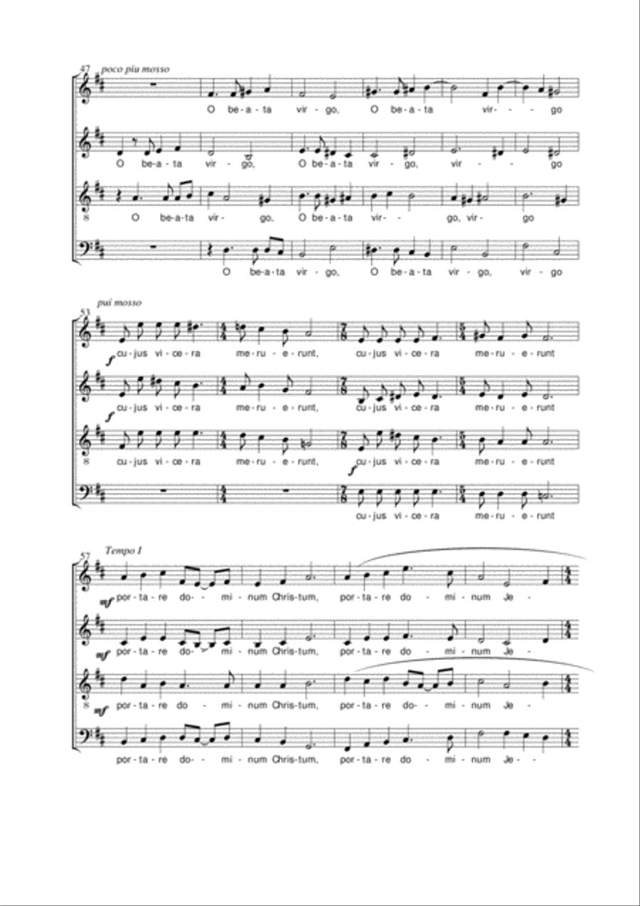 Four Motets for Advent Choir scores gallery preview page 6
