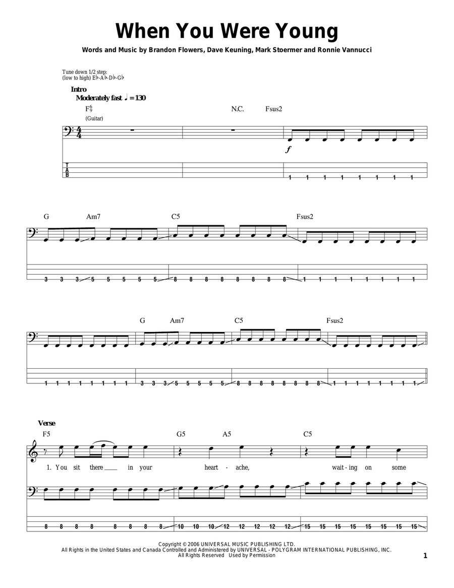 When You Were Young Acoustic Guitar scores gallery preview page 1