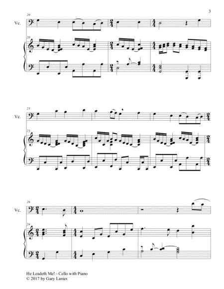 Gospel Hymns for Cello (Cello with Piano Accompaniment) image number null