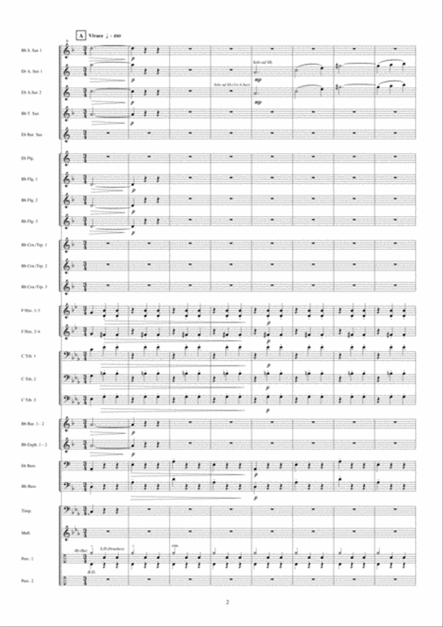 Rapunzel Fanfare Band scores gallery preview page 3