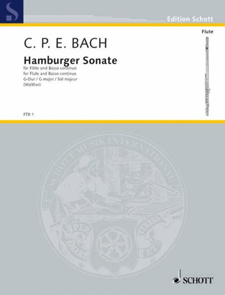 Book cover for Cpe Bach - Sonata G Wq 133 Hamburg Flute/Piano