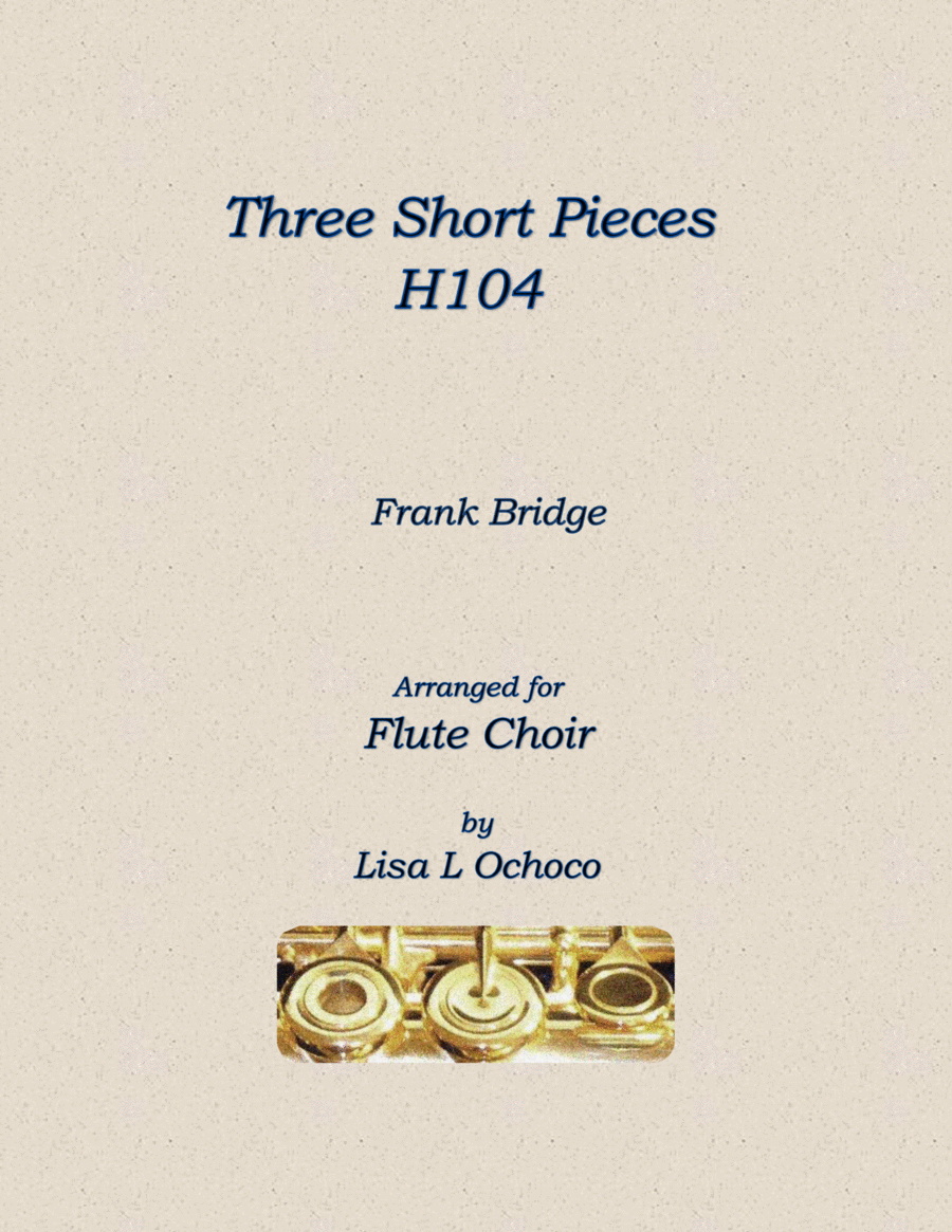 Three Short Pieces H104 for Flute Choir Flute Choir scores gallery preview page 1