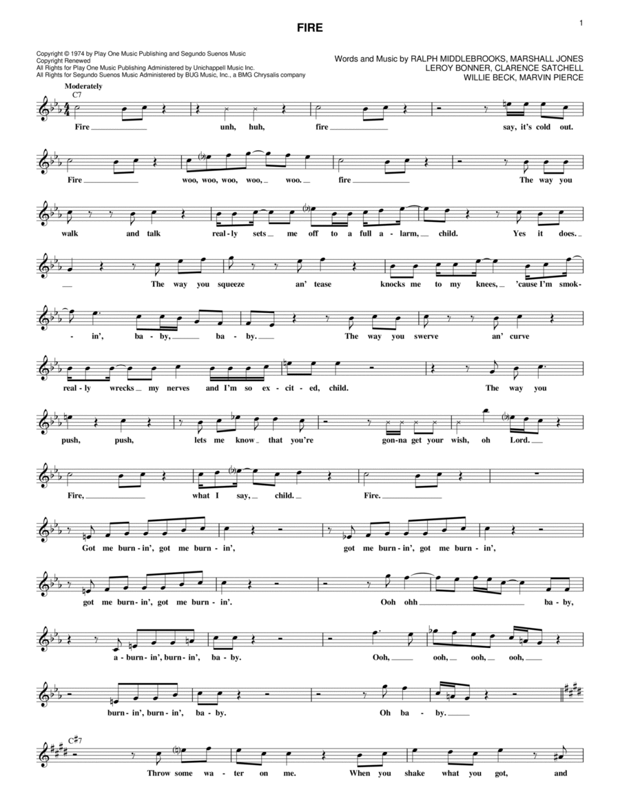 Fire Piano scores gallery preview page 1