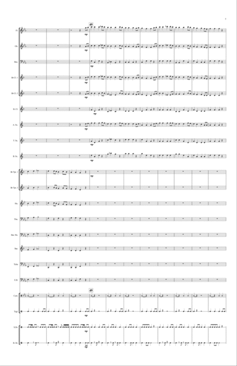Armenian Folk Medley Concert Band scores gallery preview page 6