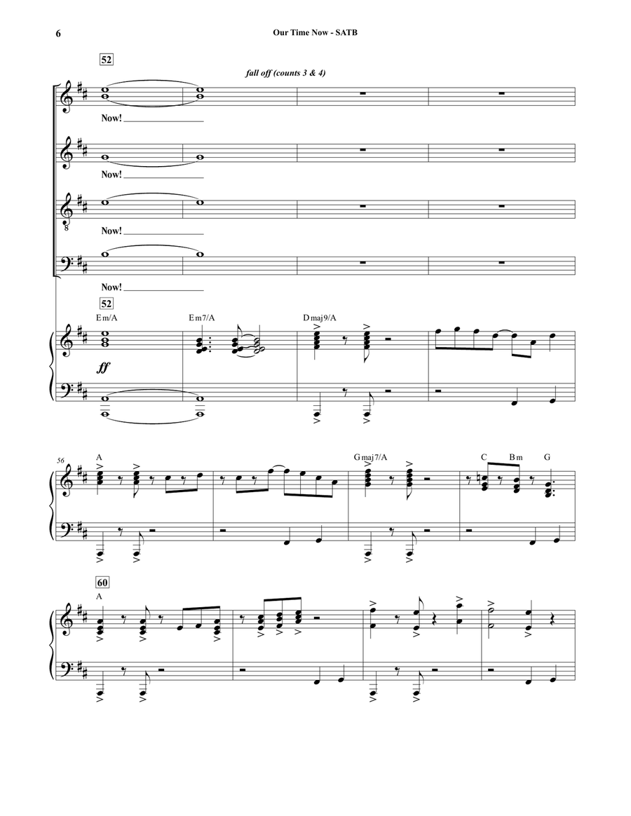 Our Time Now 4-Part scores gallery preview page 6