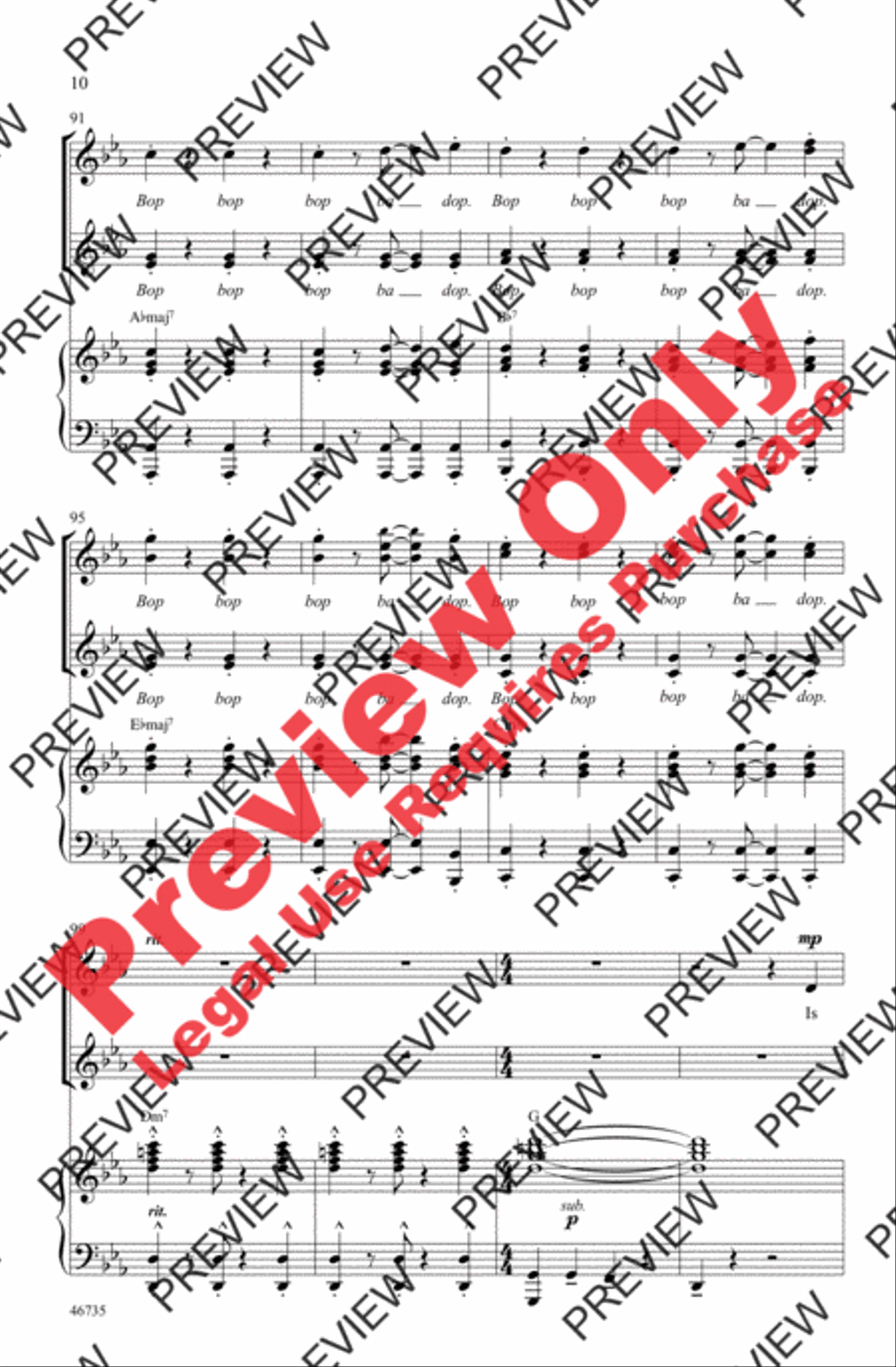 Someone in the Crowd by Pasek and Paul SSAA - Sheet Music page 10
