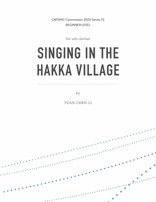 Singing in the Hakka Village for solo clarinet