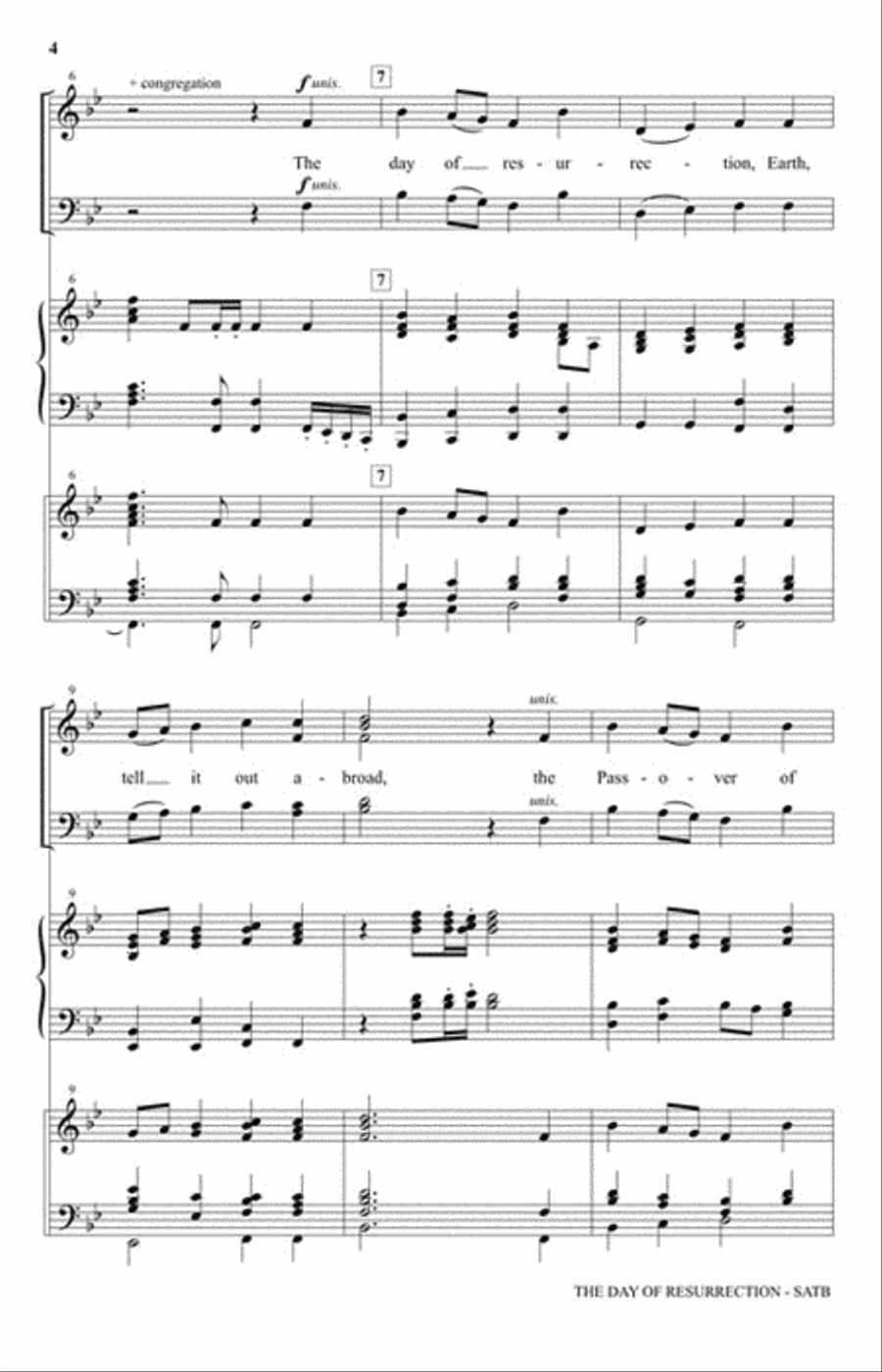 The Day of Resurrection 4-Part scores gallery preview page 3