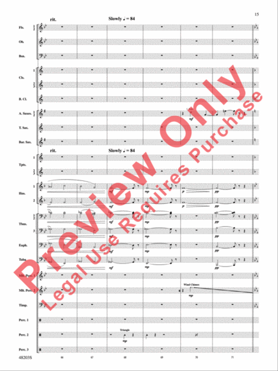 The Summoning The Summoning Concert Band scores gallery preview page 16