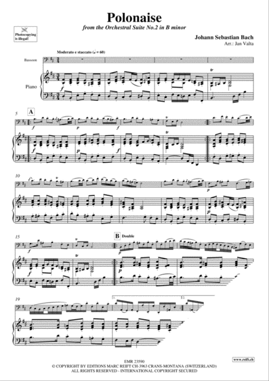 Polonaise Bassoon Solo scores gallery preview page 3