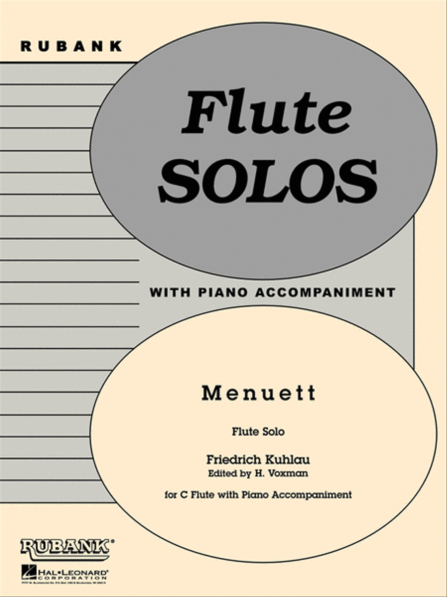 Menuett Flute Solo scores gallery preview page 1
