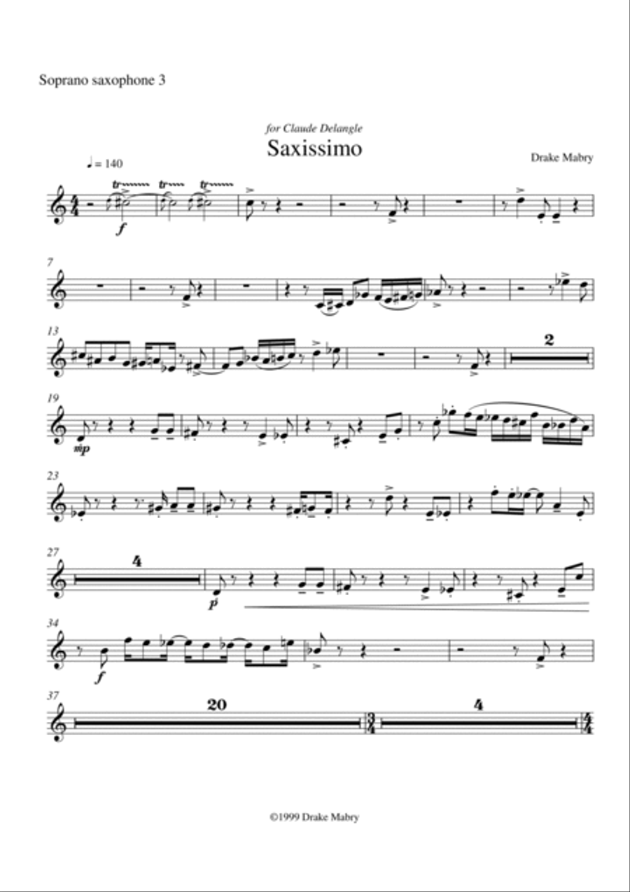 Saxissimo - parts Saxissimo - parts 4-Part scores gallery preview page 6