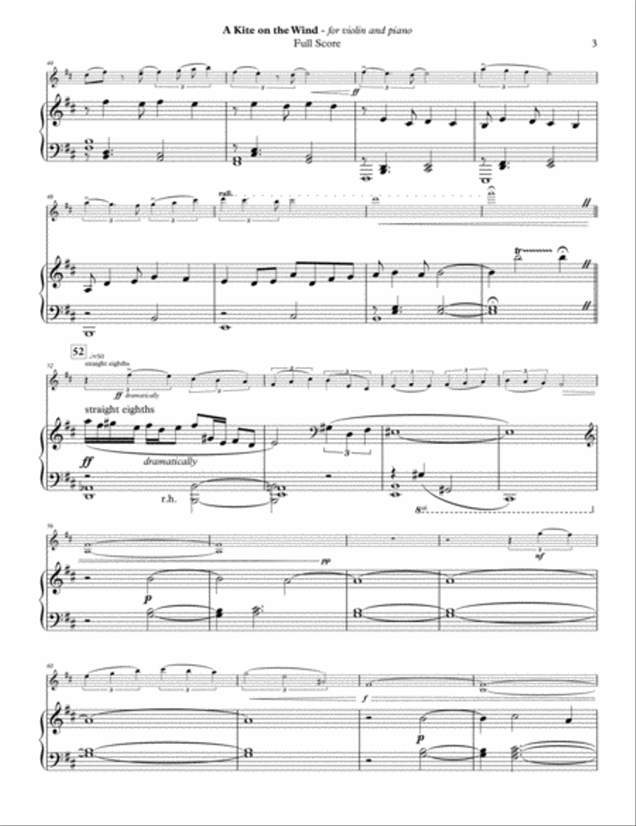 A Kite on the Wind Violin Solo scores gallery preview page 3