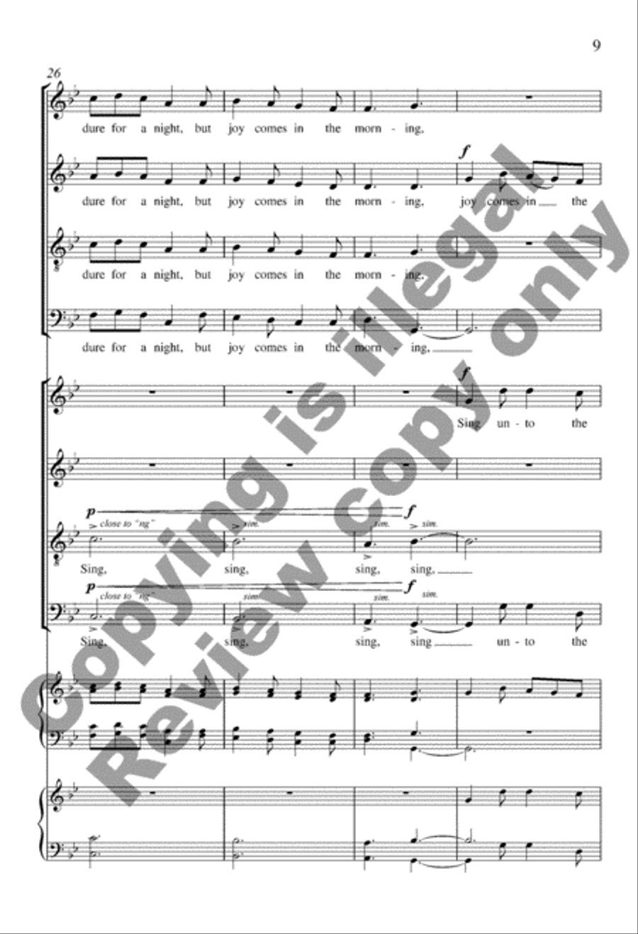 Mourning into Dancing from Suite Remembrance 4-Part scores gallery preview page 8
