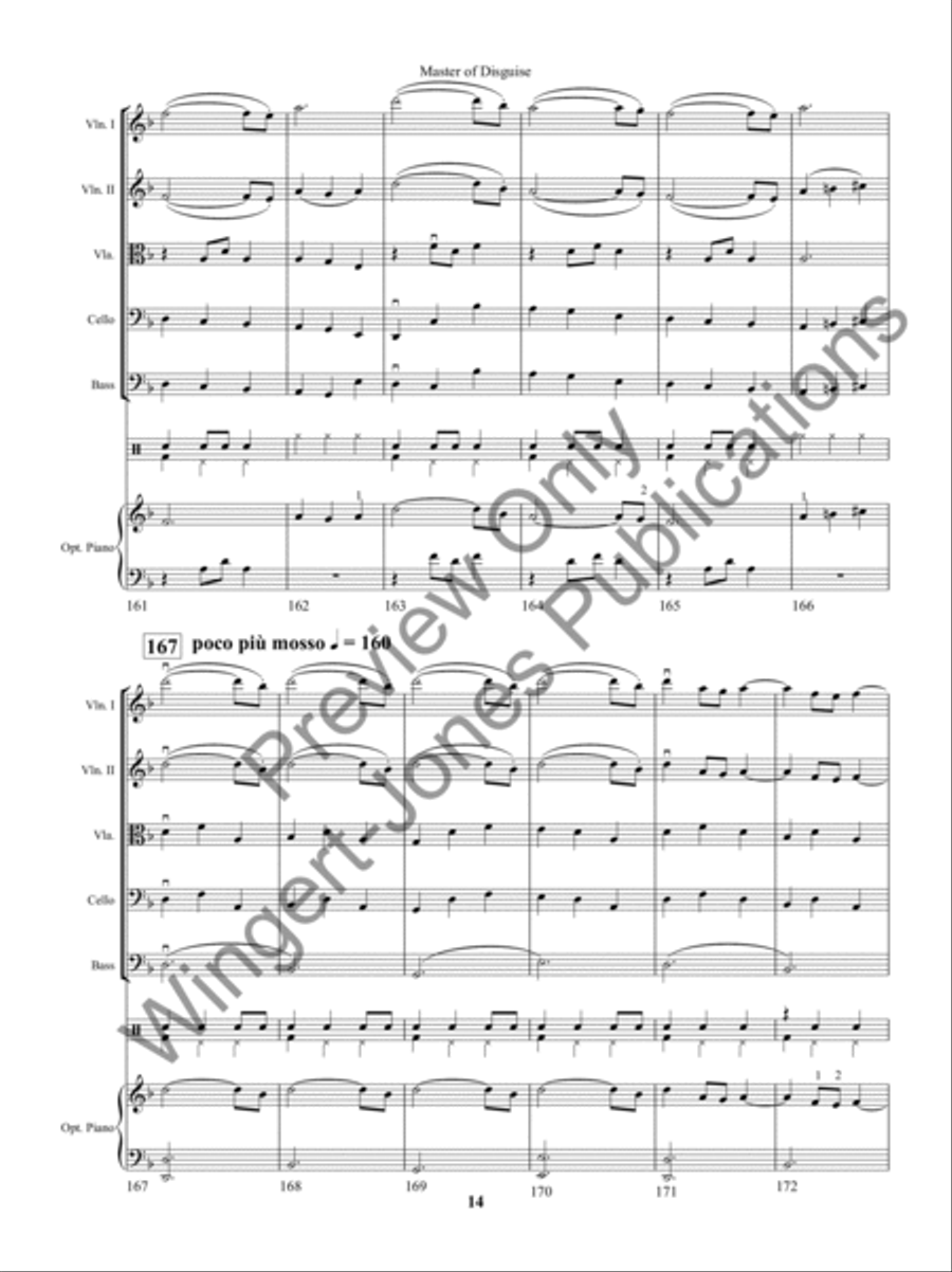Master of Disguise String Orchestra scores gallery preview page 17