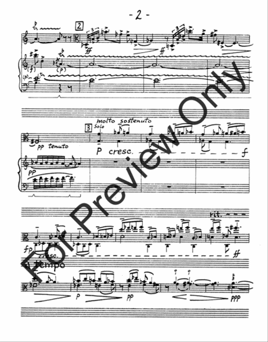 Sonata For Viola and Piano Piano Accompaniment scores gallery preview page 5
