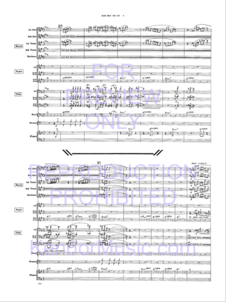 Mean What You Say Jazz Ensemble scores gallery preview page 7