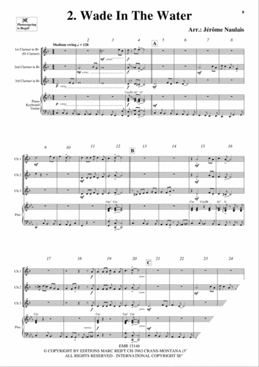 3 Clarinets & Piano Vol. 3 Clarinet scores gallery preview page 4