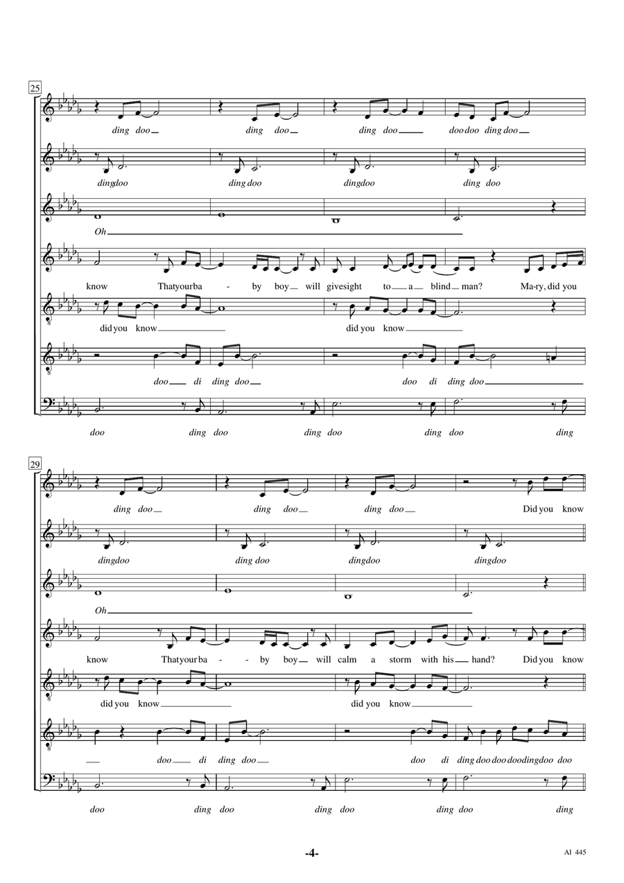 Mary, Did You Know? Mary, Did You Know? Divisi scores gallery preview page 4