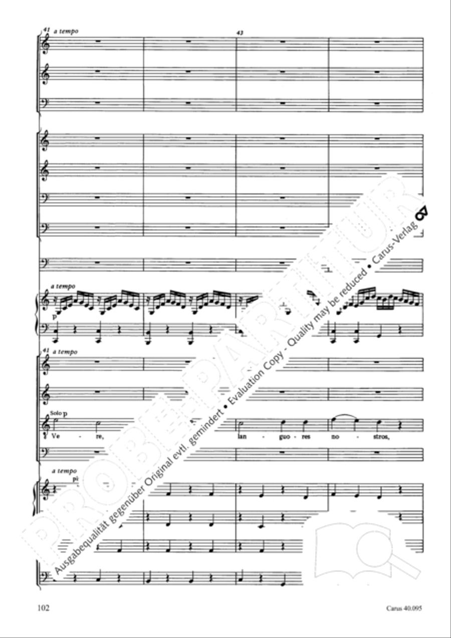 The Seven Words (Die Sieben Worte) 4-Part scores gallery preview page 117