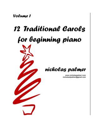 12 Traditional Carols for adult beginning piano