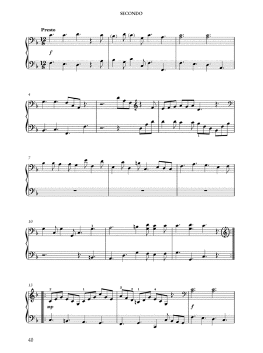 Piano Duets: Baroque Composers Piano Duet scores gallery preview page 4