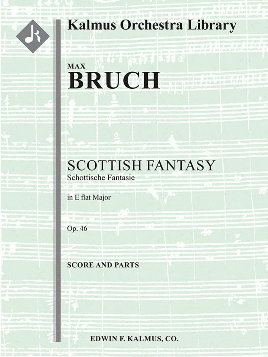 Scottish Fantasy (Schottische Fantasie), Op. 46 for Solo Violin and Orchestra Full Orchestra scores gallery preview page 1