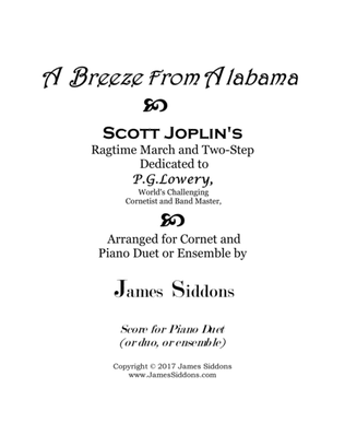 A Breeze from Alabama Piano Duet or Ensemble Part