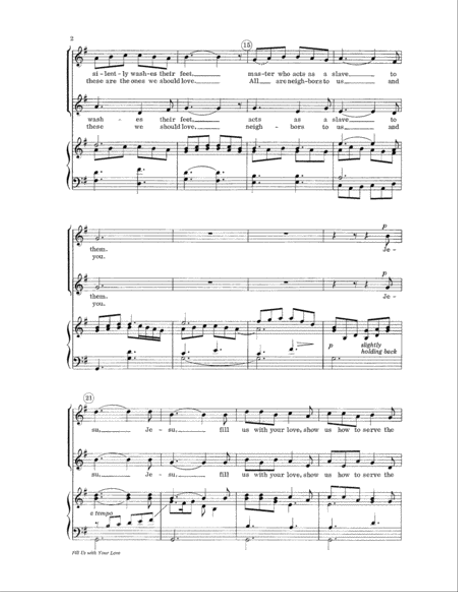 Fill Us with Your Love Fill Us with Your Love SA scores gallery preview page 2