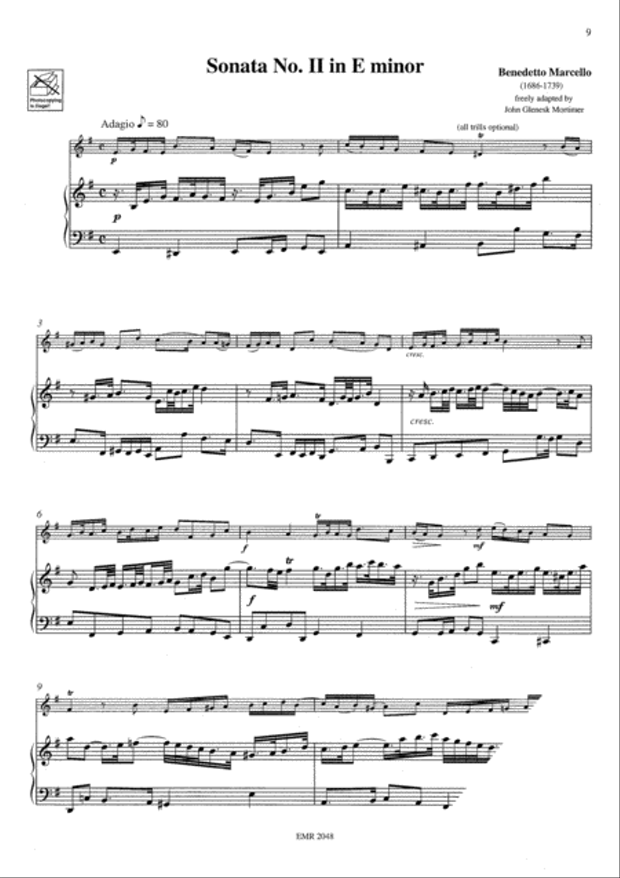 6 Sonatas Bassoon Solo scores gallery preview page 4