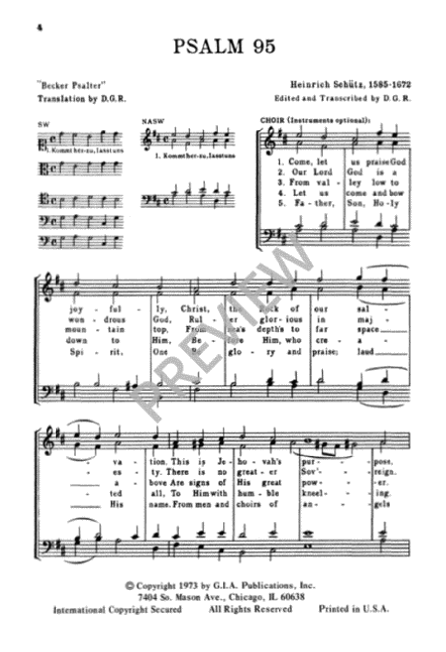 Five Psalms of Praise and the Responsorium from the "Becker Psalter"