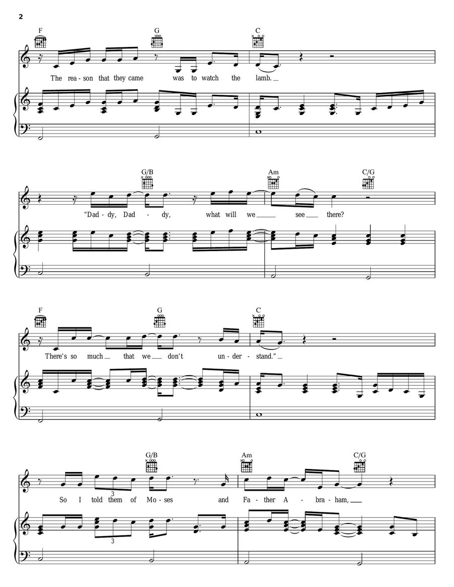 Watch The Lamb Watch The Lamb Acoustic Guitar scores gallery preview page 2