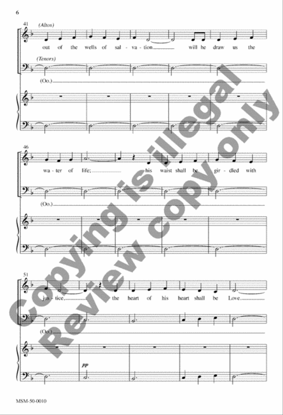 A Shoot Shall Come Forth 4-Part scores gallery preview page 5