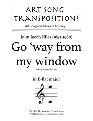 Book cover for Go 'way From My Window