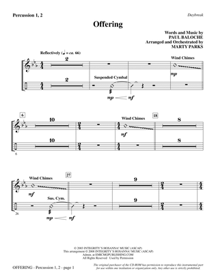 Offering - Percussion 1 & 2