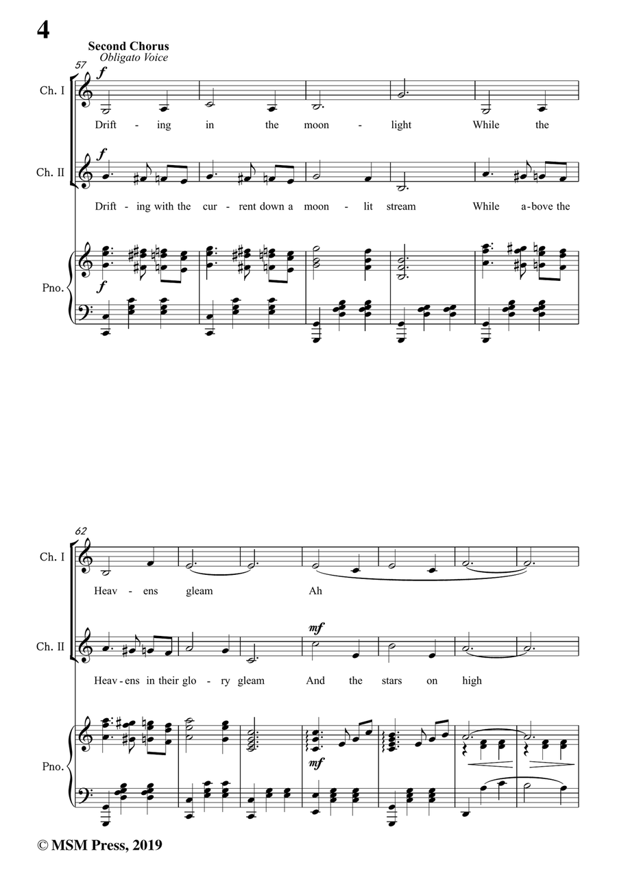 Mary Earl-Beautiful Ohio,in C Major,for Voice and Piano Piano, Vocal scores gallery preview page 6