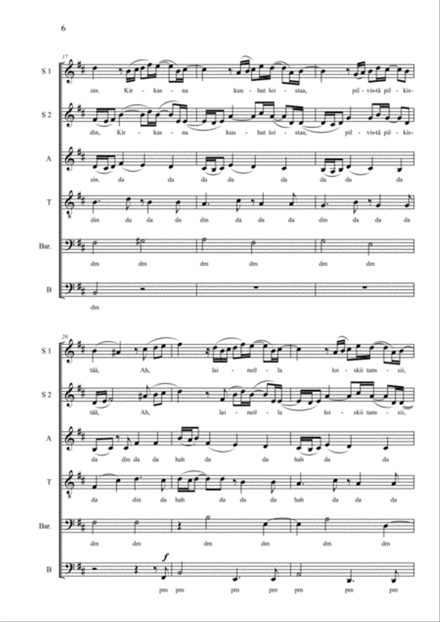 Kuutamolla Kuutamolla SSATBB scores gallery preview page 6