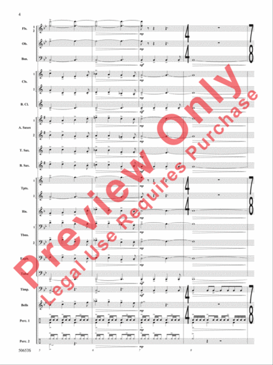 A Centennial Celebration A Centennial Celebration Concert Band scores gallery preview page 5