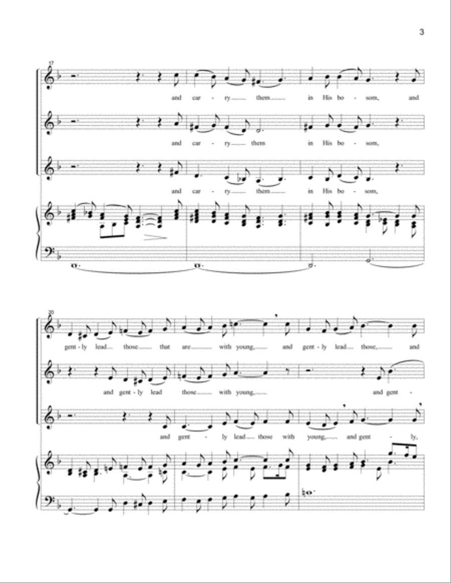 He Shall Feed His Flock (SSA) SSA scores gallery preview page 3