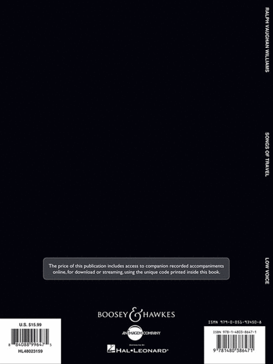 Songs of Travel Low Voice scores gallery preview page 2