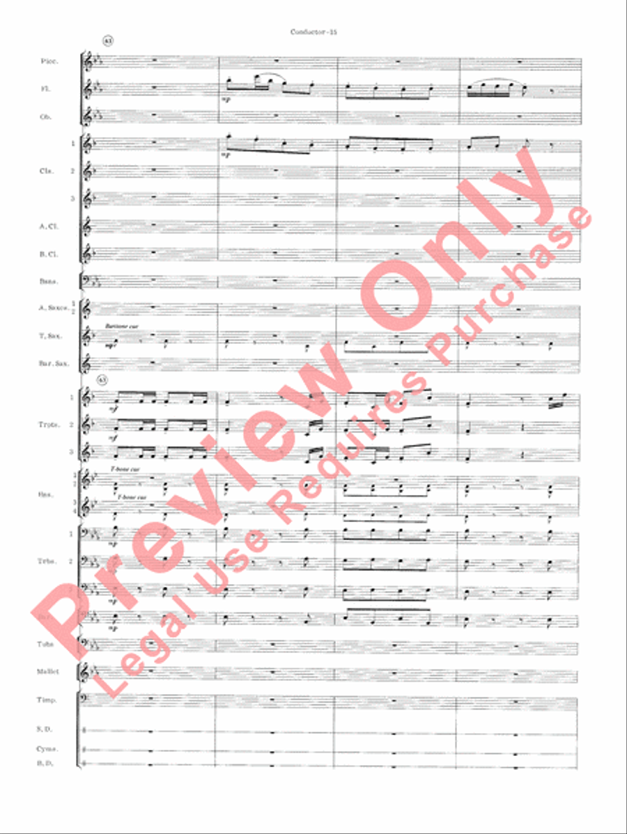 Carmen Suite Carmen Suite Concert Band scores gallery preview page 17
