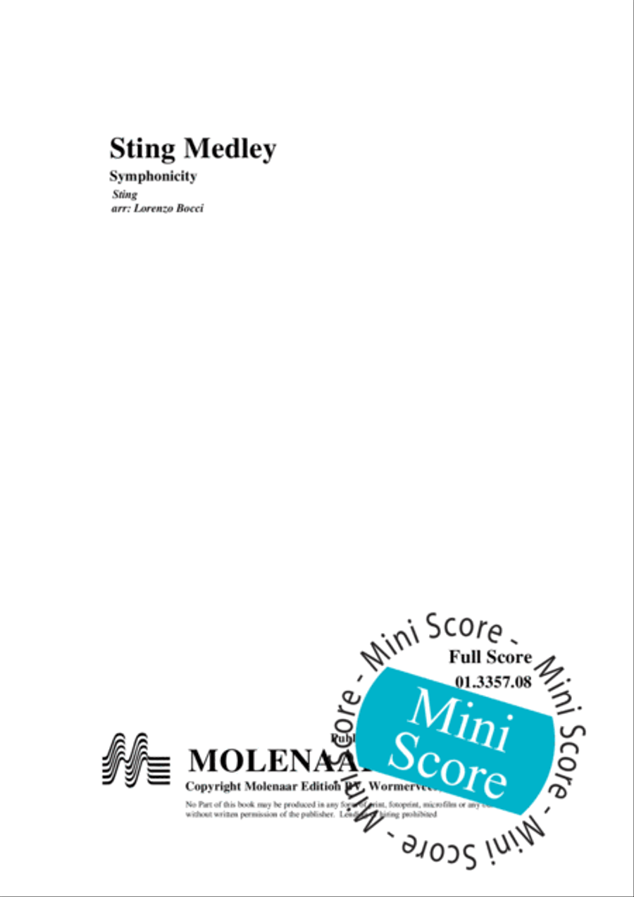 Sting Medley Sting Medley Concert Band scores gallery preview page 3