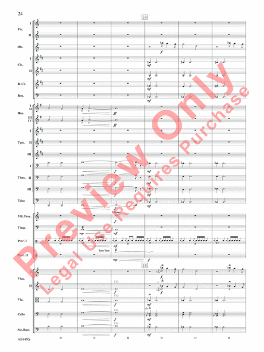 The Hobbit: An Unexpected Journey, Suite from Full Orchestra scores gallery preview page 25