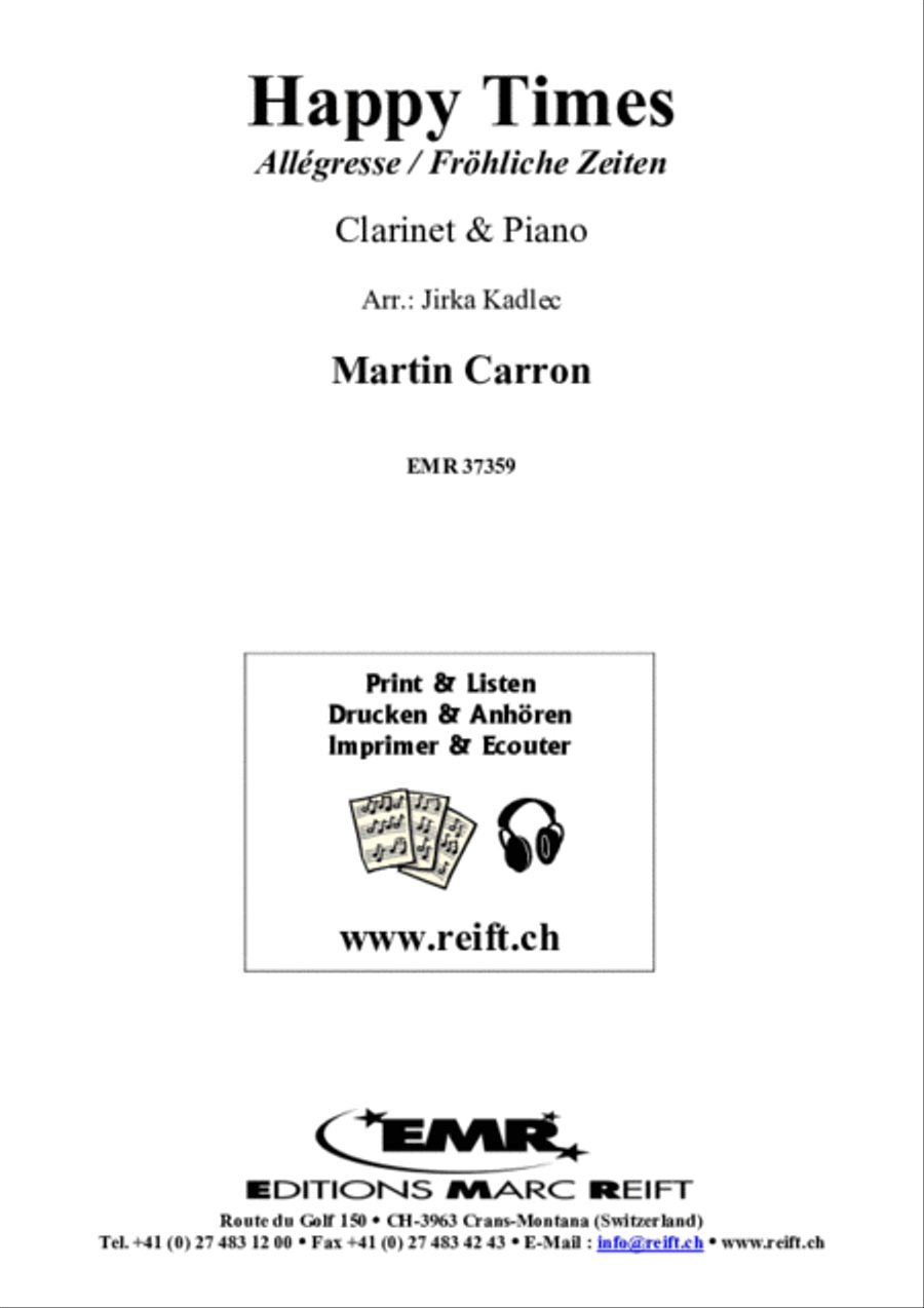Happy Times Clarinet Solo scores gallery preview page 2