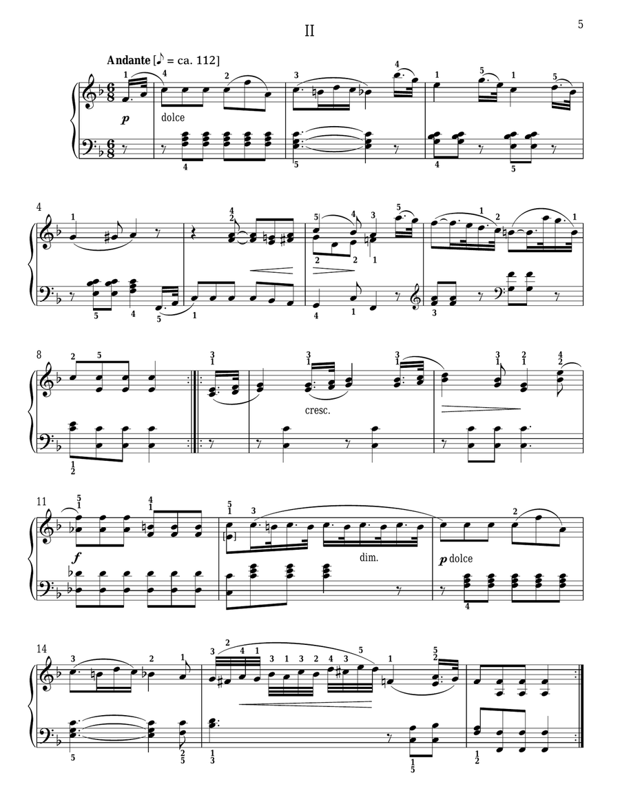 Sonatina In C Major, Op. 20, No. 1 Piano Solo scores gallery preview page 5
